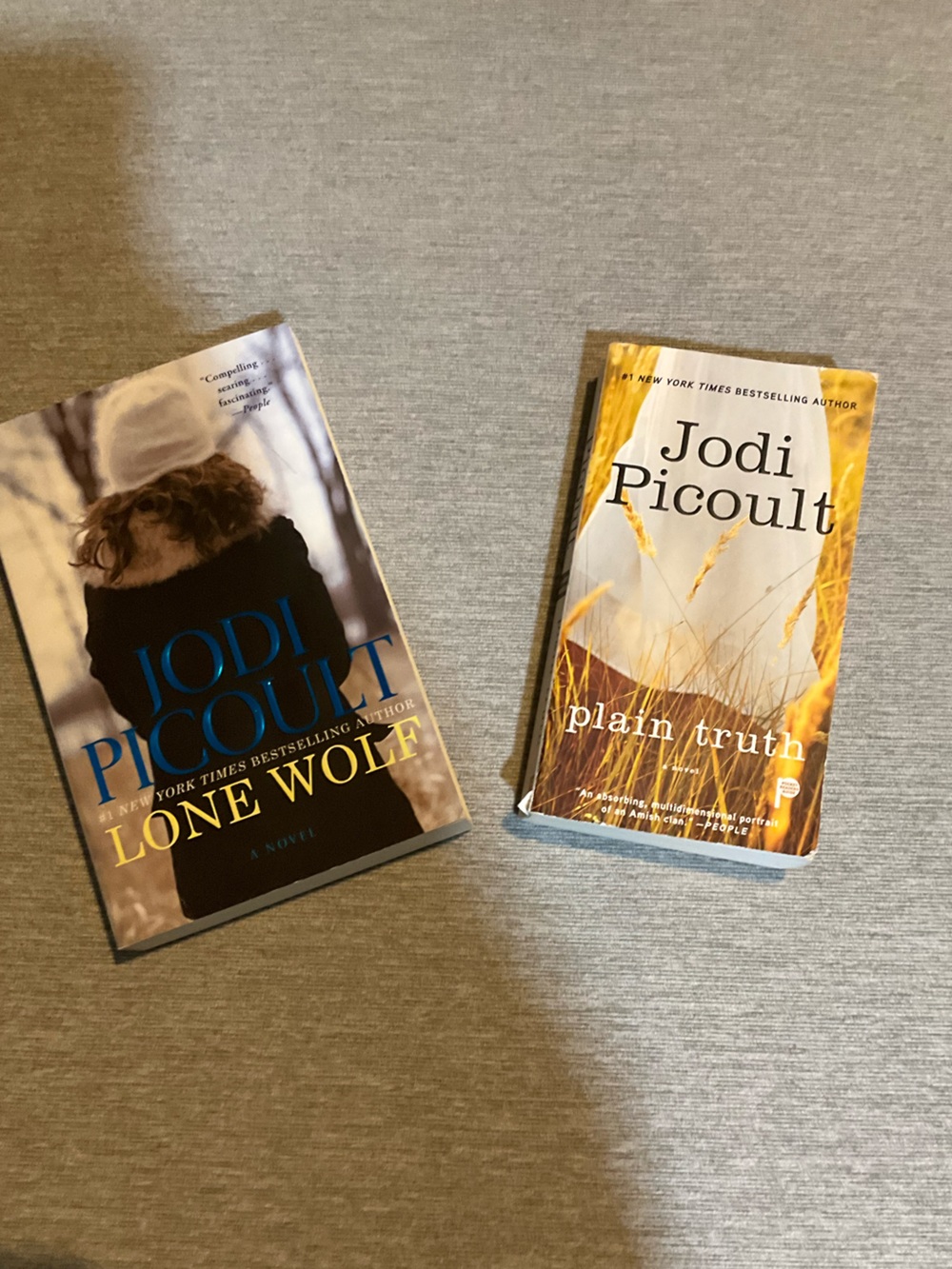 Jodi Picoult Paperback Books — Lone Wolf and Plain Truth